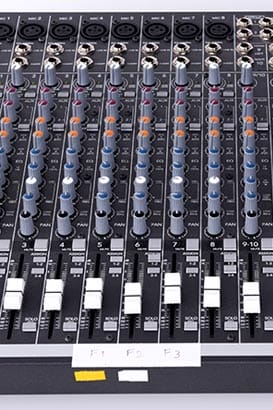 mixing console